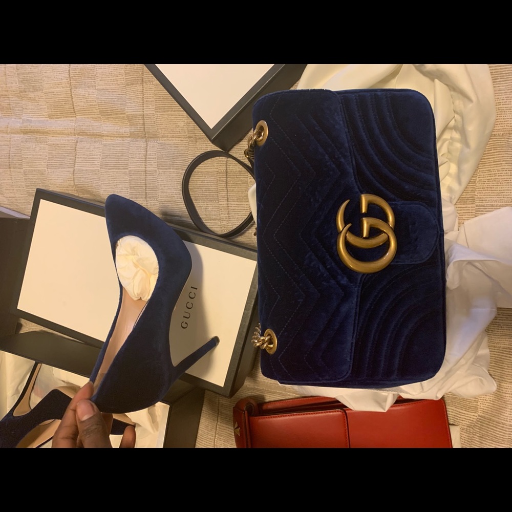 Suede Gucci Bag
